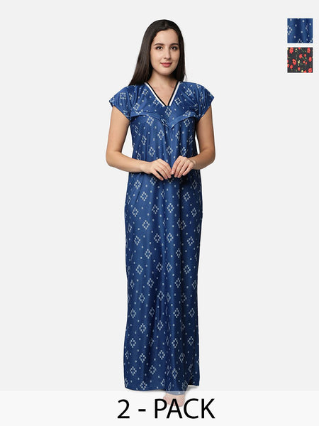 Be You Printed Maxi Nightdress