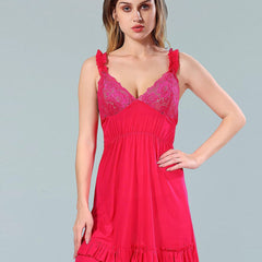 Be You Pink & Red Net Baby Doll