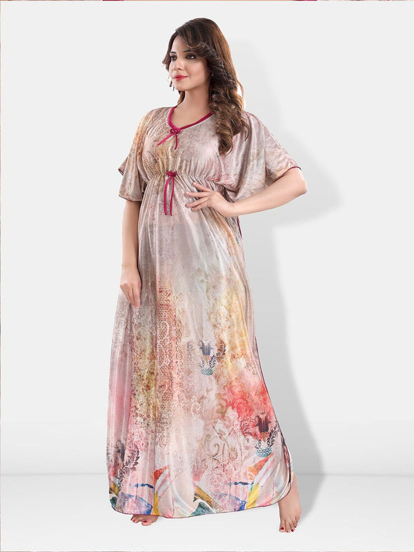 Be You Printed Maxi Kaftan Nightdress