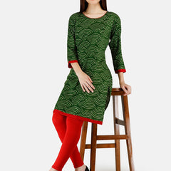Be You Bandhani Printed Straight Kurta