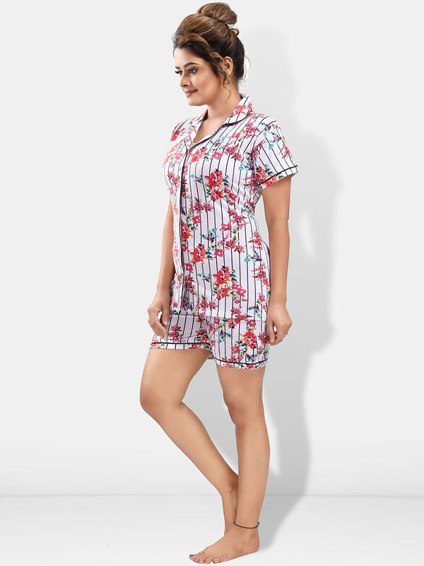 Be You Floral Printed Night Suit