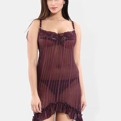 Be You Self Design Net Baby Doll With Brief