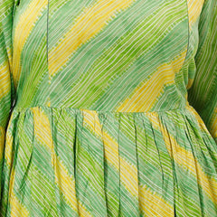 Be You Women Striped Bell Sleeves Maternity Kurta
