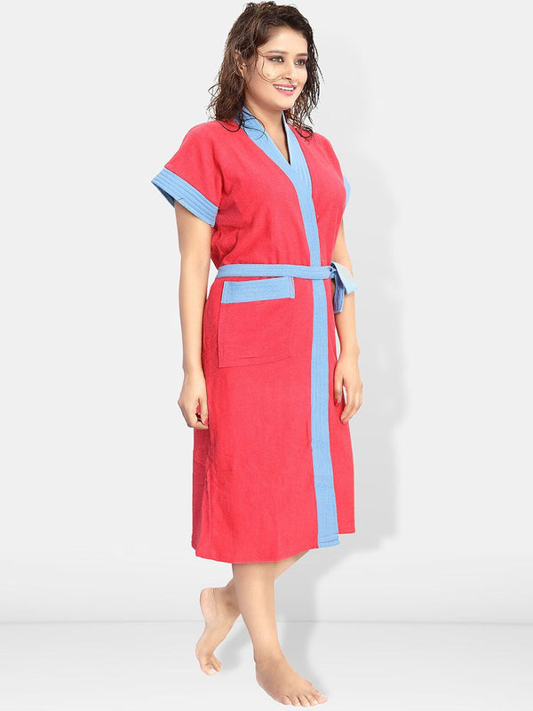 Be You Women Cotton Anti-bacterial Super Soft Bath Robe With Belt