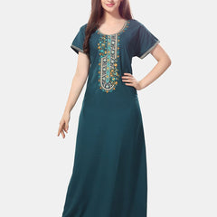 Be You Embroidered Maxi Nightdress