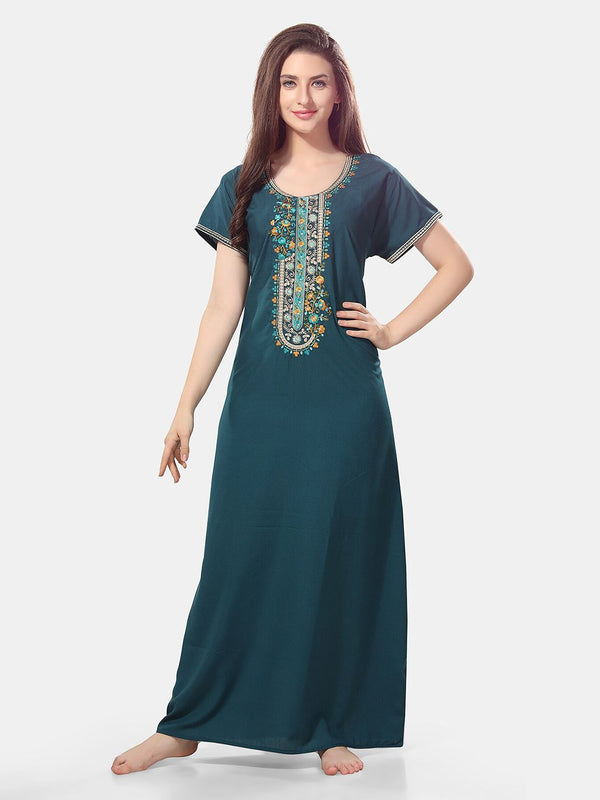 Be You Embroidered Maxi Nightdress