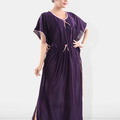 Be You V-Neck Satin Maxi Kaftan Nightdress