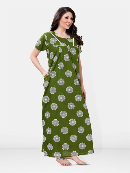 Be You Printed Cotton Maxi Nightdress