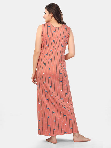 Be You Conversational Printed Sleeveless Maxi Nightdress