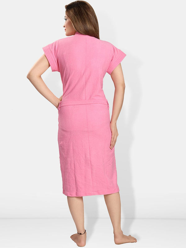 Be You Women Cotton Anti-bacterial Super Soft Bath Robe With Belt