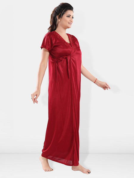 Be You Satin Maxi Nightdress With Robe