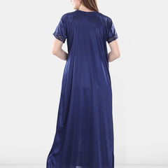 Be You Satin Wrap Nightdress With Robe