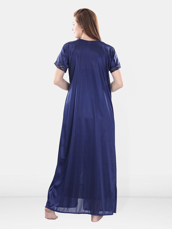 Be You Satin Wrap Nightdress With Robe