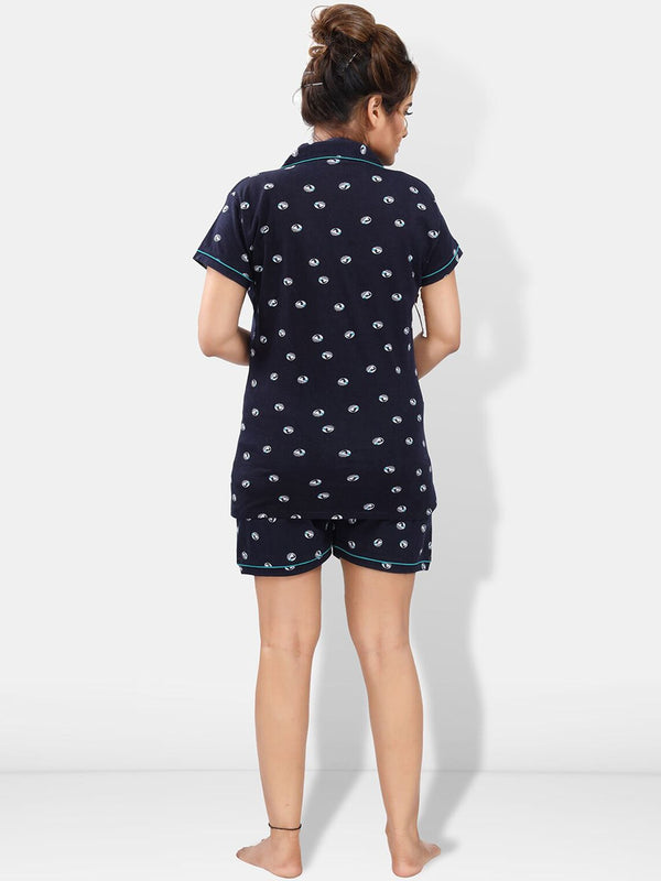 Be You Geometric Printed Night suit