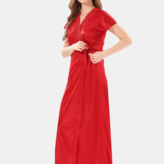 Be You Satin Maxi Nightdress With Robe
