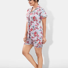 Be You Pack Of 2 Floral Printed Night Suit