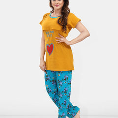 Be You Floral Printed Maternity Night Suit