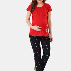 Be You Floral Printed Shirt And Pyjama Night Suit Set