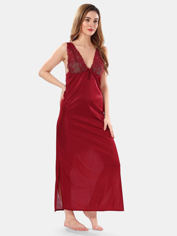 Be You Satin Maxi Nightdress With Robe