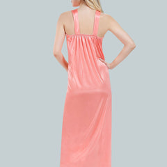 Be You Floral Lace V-Neck Satin Night Dress With Robe