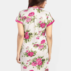 Be You Women Printed Nightdress