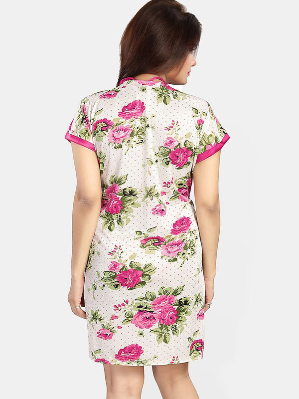 Be You Women Printed Nightdress