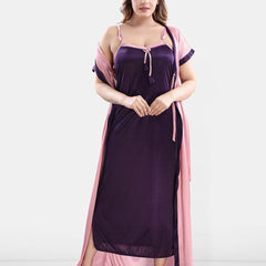 Be You Satin Maxi Nightdress With Robe