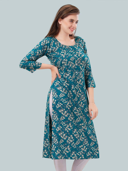 Be You Women Floral Printed Maternity Kurta