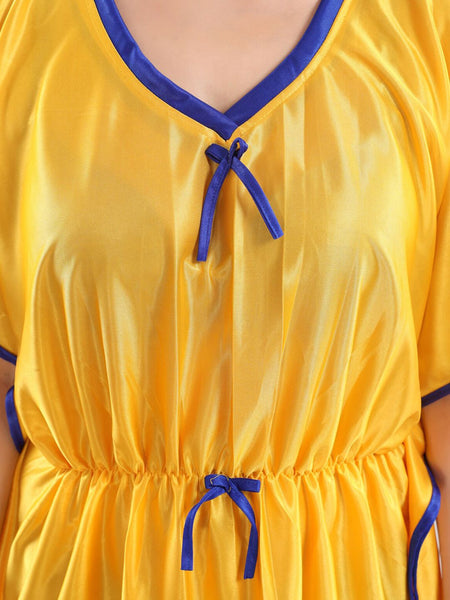 Be You V-Neck Satin Maxi Kaftan Nightdress