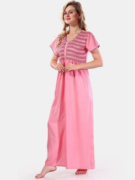 Be You Smocking Maxi Nightdress