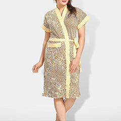 Be You Women Cotton Anti-bacterial Super Soft Bath Robe With Belt