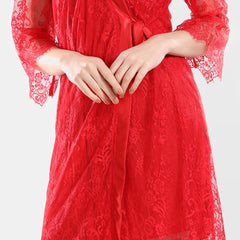Be You Shoulder Straps Nightdress With Robe