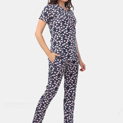 Be You Geometric Printed Night suit