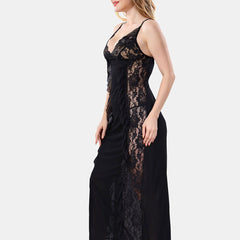 Be You Self Design Shoulder Straps Net Baby Doll With Briefs