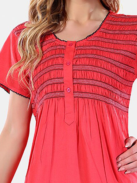 Be You Round Neck Maxi Nightdress