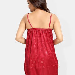 Be You Self Design Shoulder Straps Satin Baby Doll