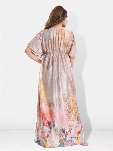 Be You Printed Maxi Kaftan Nightdress