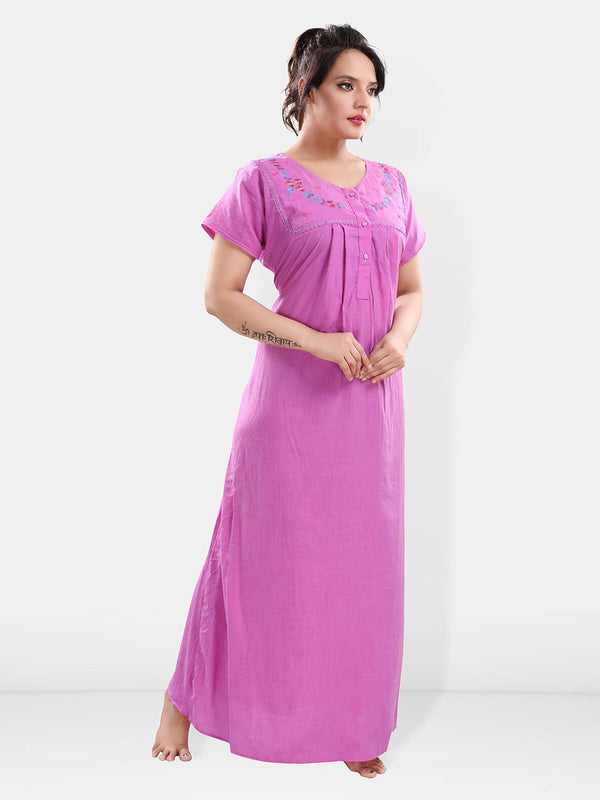 Be You Round Neck Maxi Nightdress