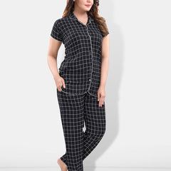 Be You Women Checked Night suit