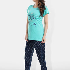 Be You Printed T-shirt With Pyjamas