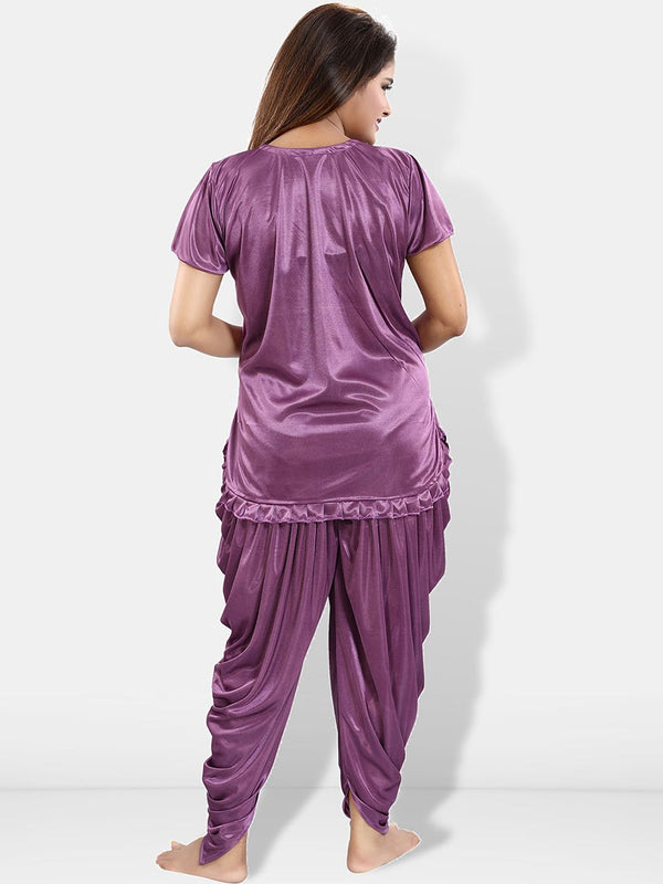 Be You Pack of 2 Square Neck Satin Night suit