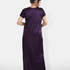 Be You Maxi Satin Wrap Nightdress With Robe