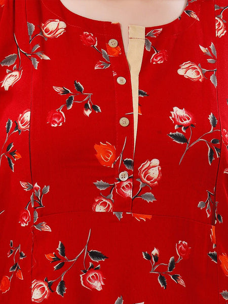 Be You Floral Printed Maternity Kurta