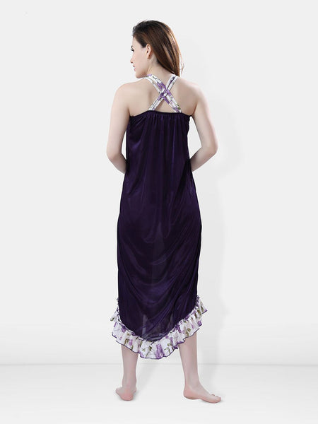 Be You Shoulder Straps Satin Maxi Nightdress