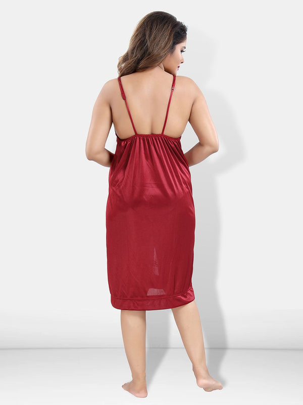 Be You Maroon Nightdress