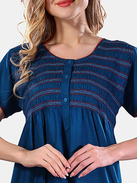 Be You Round Neck Maxi Nightdress