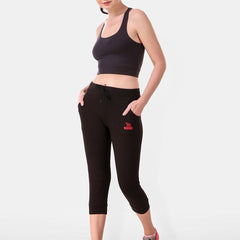 Be You Women Solid Three Fourth-Length Gym Tights
