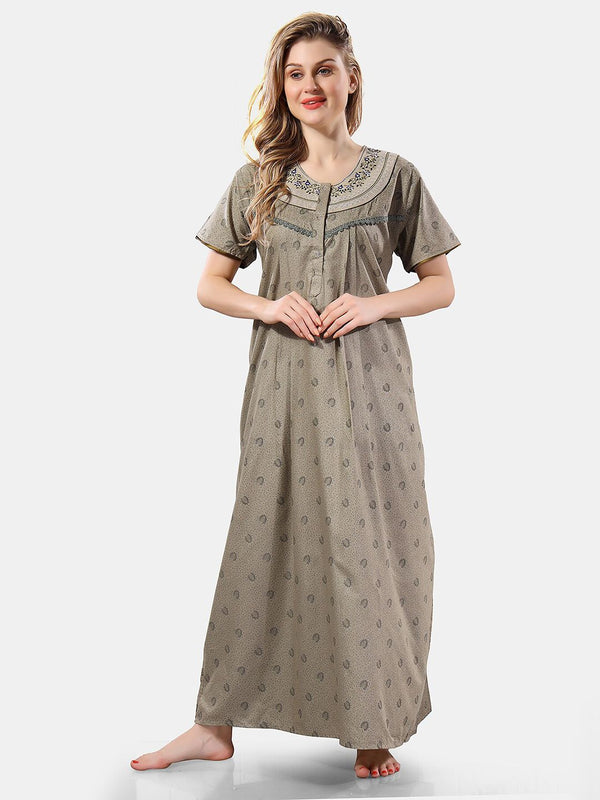Be You Floral Printed Maxi Nightdress