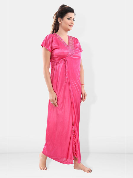Be You Satin Nighty With Robe