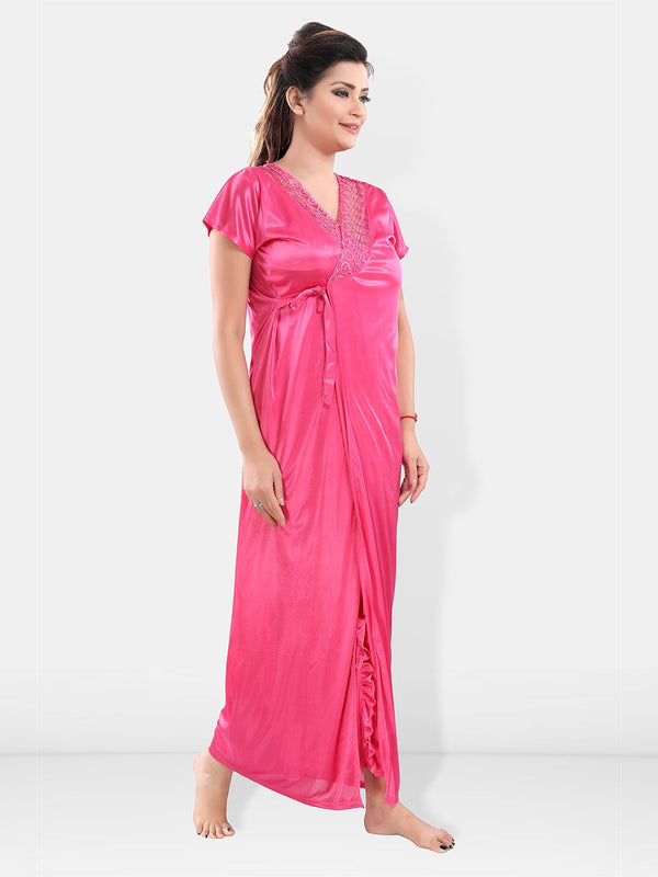Be You Satin Nighty With Robe